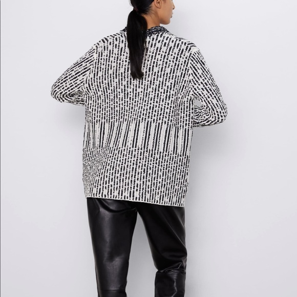ZARA Structured Knit Jacket - Picture 4 of 5